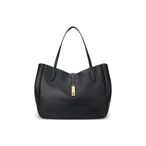 Polo Ralph Lauren Коровья кожа Одно плечо Сумка Средний Женская Черная