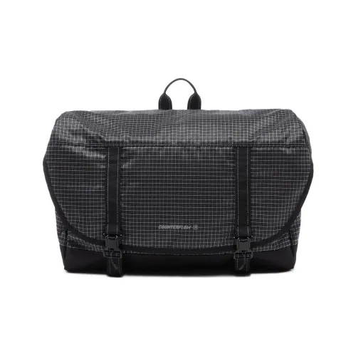 LINING Полиэстер Через плечо Сумка Стандартная Унисекс Черная Клетка