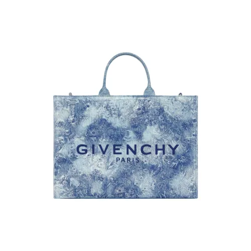 GIVENCHY Tote промытый деним сумка для покупок сумка среднего размера женская средний синий