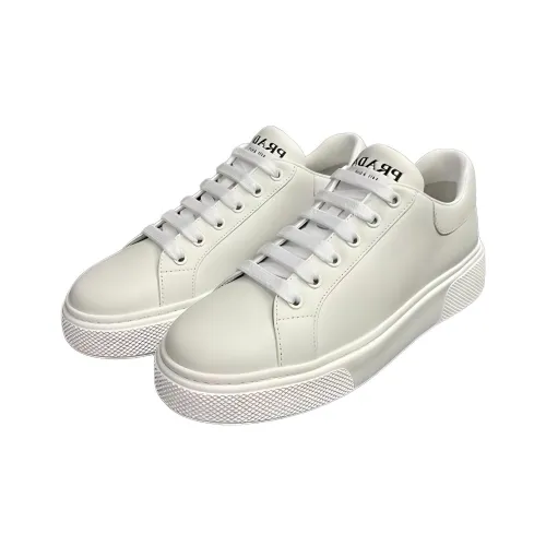 PRADA Низкие кроссовки для скейтбординга Мужские Белые