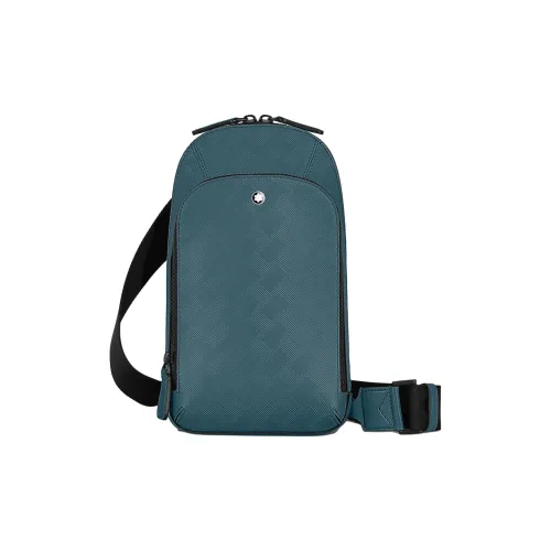 MONTBLANC Телячья кожа Сумка через плечо Мужская Синяя