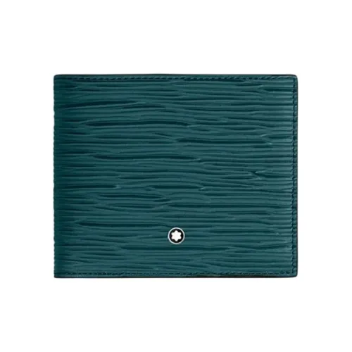 MONTBLANC Коровья кожа крупнозернистая Кошелек Мужской Cyprus Синий