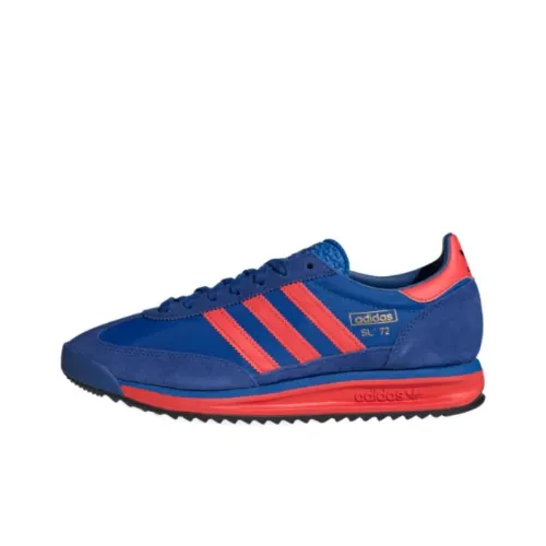 Adidas Originals SL 72 Slip-resistant Abrasion-resistant Low Top Casual Shoes Unisex Blue Red Adidas Originals SL 72 Противоскользящий устойчивый к истиранию низкий топ повседневная обувь унисекс синий красный