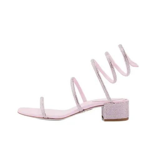 RENE CAOVILLA Cleo One Ремешок Сандалии Женские Розовые