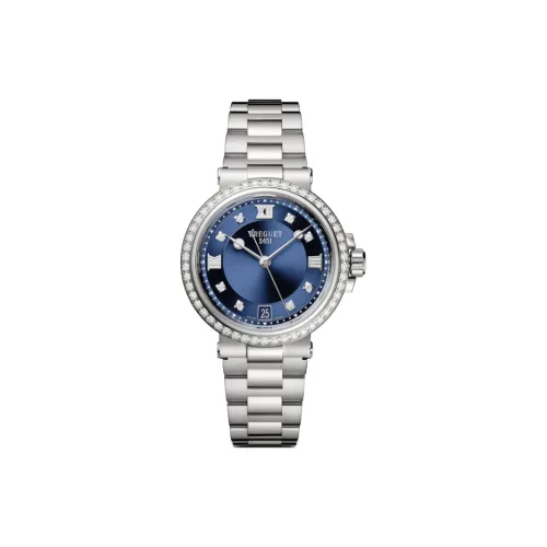 BREGUET Автоматический Механический Movement Унисекс Морские Часы 33,8 мм Синие
