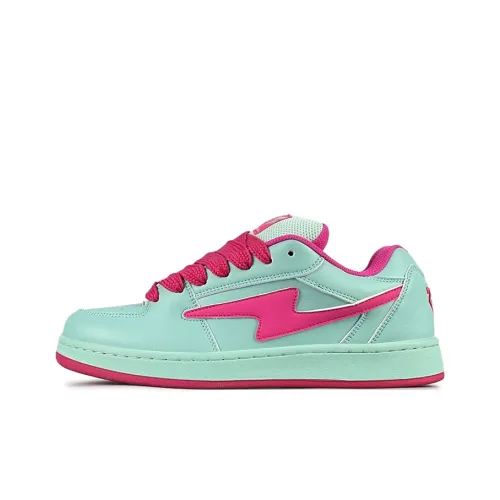 LuzaoT SUPER DRAG Пухлые туфли Slip Resistant Abrasion Resistant Низкий топ Кроссовки для скейтбординга Женские Синий Розовый