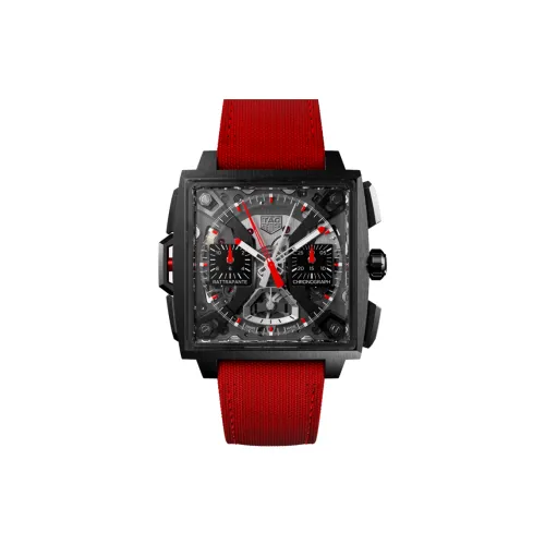 TAG HEUER Автоматический Механический Movement Унисекс Monaco Collection Часы 41 мм Черные