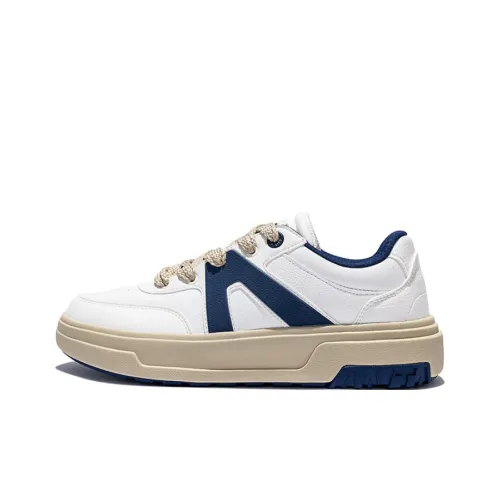 CHAOJIANTA Низкие кроссовки для скейтбординга Мужские Белые Синие