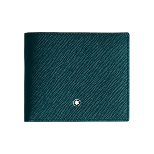 MONTBLANC Коровья кожа крупнозернистая Кошелек Мужской Cyprus Синий