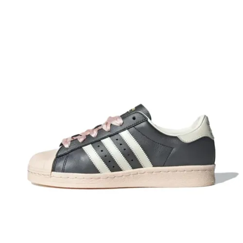 Adidas Originals SUPERSTAR LOW Топ Скейтборд Кроссовки Женские Черный Розовый