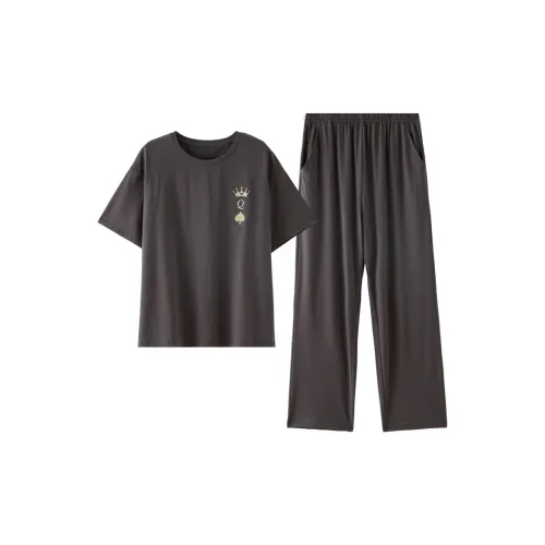 Montagut Pajama Комплект Летний Женский Темно-Кофейный