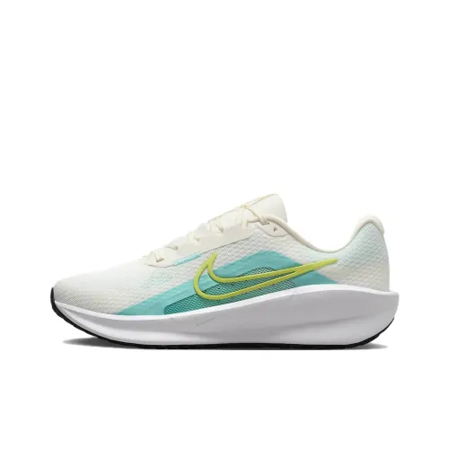 Nike DOWNSHIFTER 13 Slip-resistant Abrasion-resistant Low Top Casual Running Shoes Unisex White Green Blue Найк DOWNSHIFTER 13 Противоскользящий Устойчивый к истиранию Низкий Топ Повседневные Беговые Кроссовки Унисекс Белый Зеленый Синий