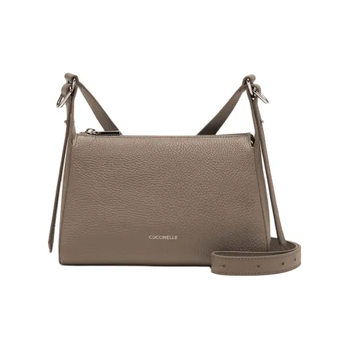 COCCINELLE GRAIN LEATHER Сумка через плечо Мини Женская Теплая Серый Коричневый