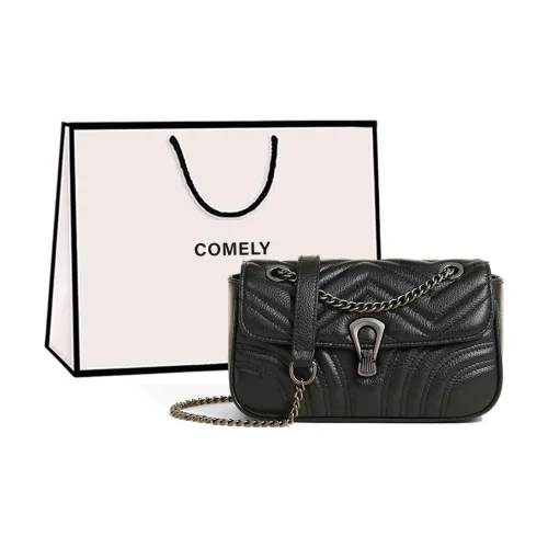 COMELY Коровья кожа с синтетической кожей маленькая квадратная сумка сумка через плечо маленькая женская черная