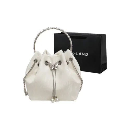 PINK·LAND ПУ (полиуретан) Сумка через плечо Стандартная Женская Экрю Серебряный Зеленый Черный