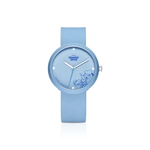 Серия Disney Donald Duck кварцевый механизм ремешок из полиуретана детские часы синий циферблат
