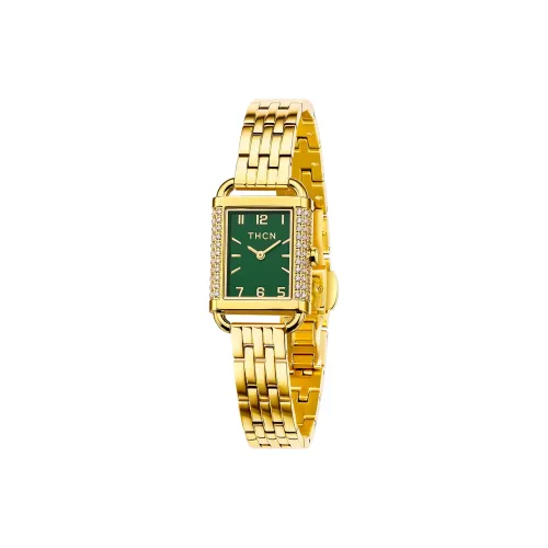 THCN Кварцевый Movement Женские часы 22мм*34мм*7мм Зеленый