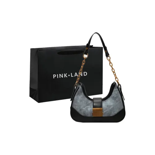PINK·LAND ПУ (полиуретан) Сумка через плечо с цепью Женская Черный хаки синий коричневый