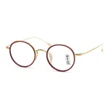 Ярко-золотая рамка + винно-красный круг