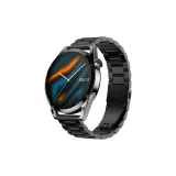 Трёх-Квадрат Нержавеющая Сталь-Черный [46MM Циферблат Унисекс I 22мм Ширина Корпуса] с Эффектом Будильника