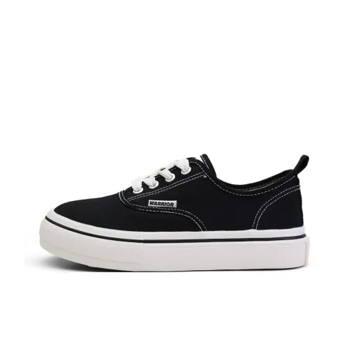 Warrior Low Top Canvas Shoes Black Women's