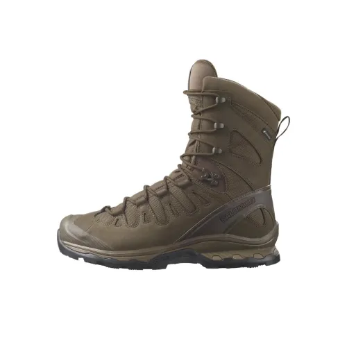 SALOMON QUEST 4D FORCES 2 Противоскользящая Износостойкая Высокий Топ Альпинистская Обувь Унисекс Землисто-коричневый