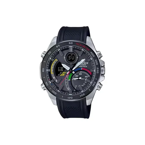 CASIO ECB 900 Collection Солнечный Кварцевый Механизм Смольный Ремешок Часы Мужские Черный Циферблат