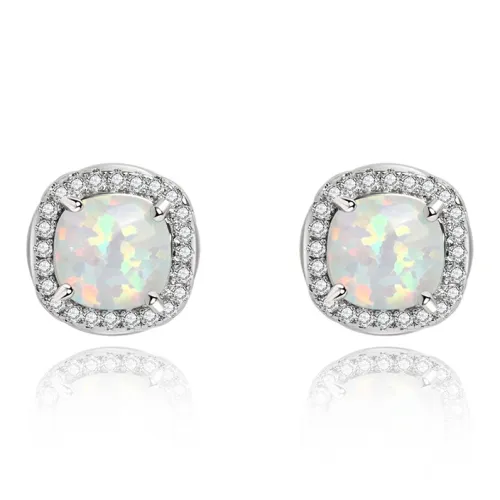 KING OF BLING Серьги с цирконием унисекс сплав