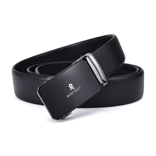 Montagut Корова Кожа Бизнес Брюки с Повседневный Young Elite Автоматическая Застежка Ремень Кожаные Ремни Мужской Ширина 3,5 см