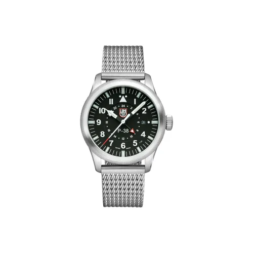 LUMINOX Кварцевый механизм Мужские часы Часы 42 мм 42 Черный циферблат Корпус из нержавеющей стали Ремешок из нержавеющей стали