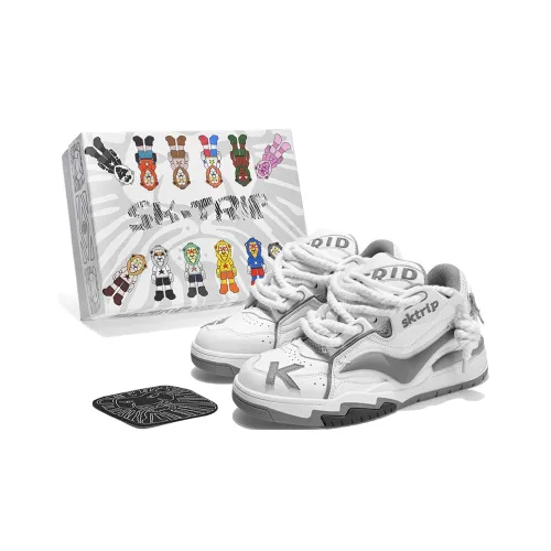 SK.TRIP Kunpeng Низкие Кроссовки для Скейтбординга Унисекс Винтажные Белые