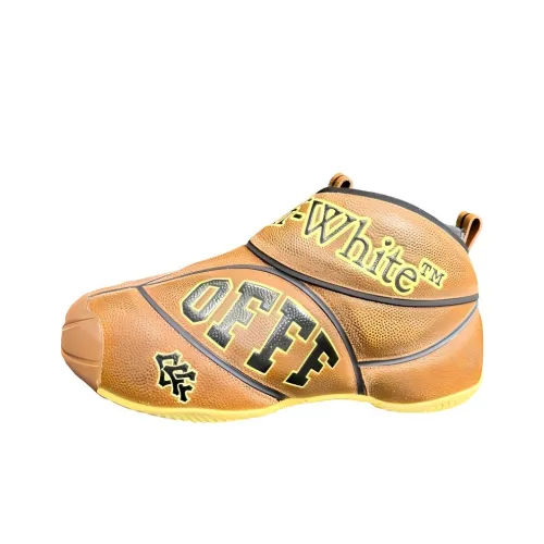 OFF Белый The Baller Low Топ Повседневная обувь Мужская Оранжевая