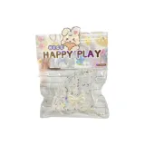 Прозрачный торт в форме полувафли для сжатия и игры