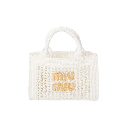 MIU MIU Кожа Детали Сумка через плечо Сумка Женская Белая