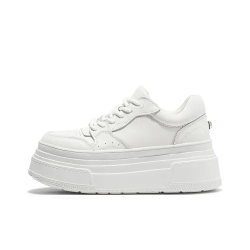 Coup de Foudre CDF визуально увеличивает рост Низкие кроссовки для скейтбординга 7 см Женские Белые