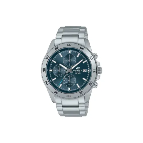 CASIO EFR 526 Коллекция Кварцевый механизм Металлический ремешок Часы 48,5*43,8*11,6 мм Мужские часы Синий циферблат