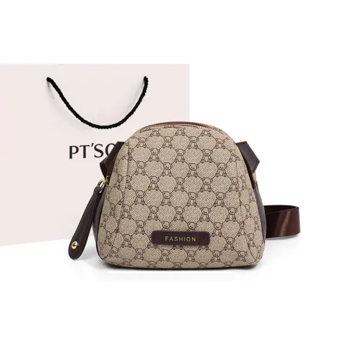 PT'SON PVC Sling Bag Сумка через плечо Обычная Женская Кофейная