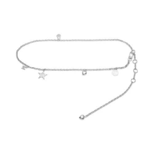 MATIN KIM Логотип бренда Металлические Цепи для талии Унисекс Серебряный