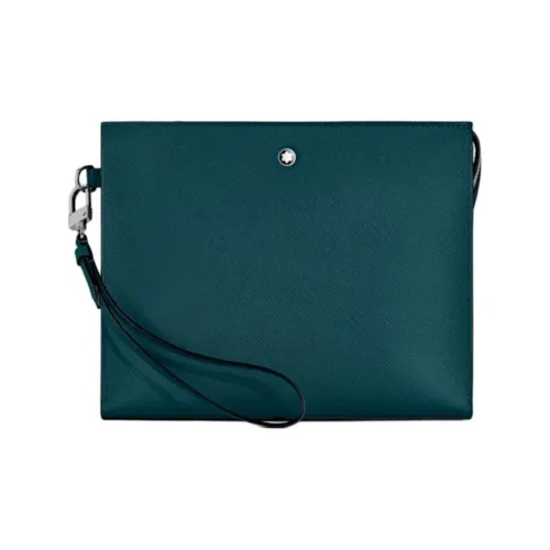 MONTBLANC Коровья кожа крупнозернистая клатч унисекс Кипр синий