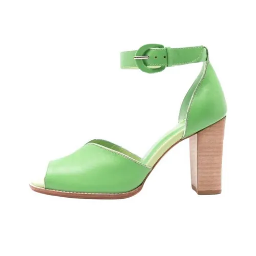 Sarah Chofakian Открытый носок Lorraine one Ремень Сандалии 7,5 см Женские Зеленый