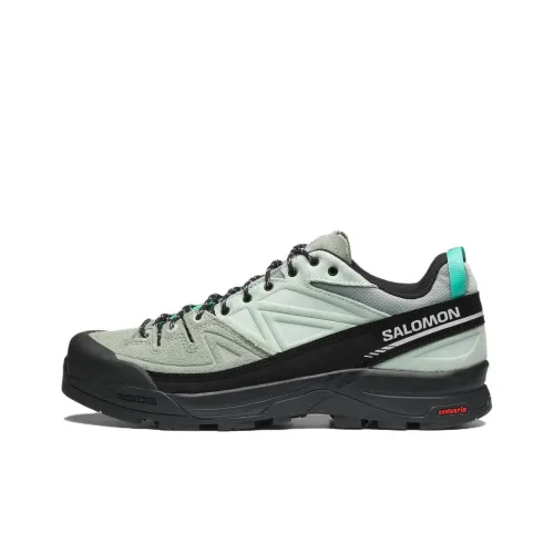 SALOMON X Alp Slip-resistant Abrasion-resistant Low Top Streetwear Унисекс Черный Зеленый Cyan Gulf Зеленый