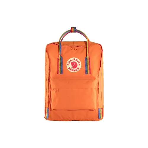 Fjallraven Kanken Виниловый Рюкзак Унисекс Оранжевый
