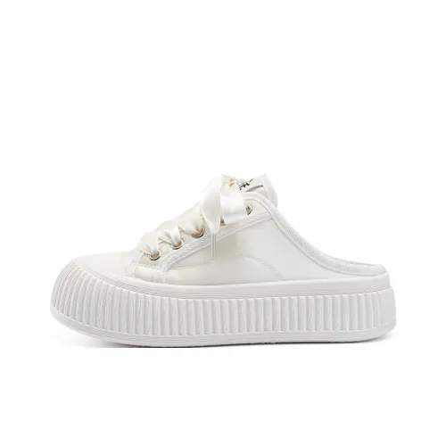 Dafu Leaps Forward Устойчивый к истиранию Bottom Resistant Quick Dry Домашние тапочки Женские Ecru