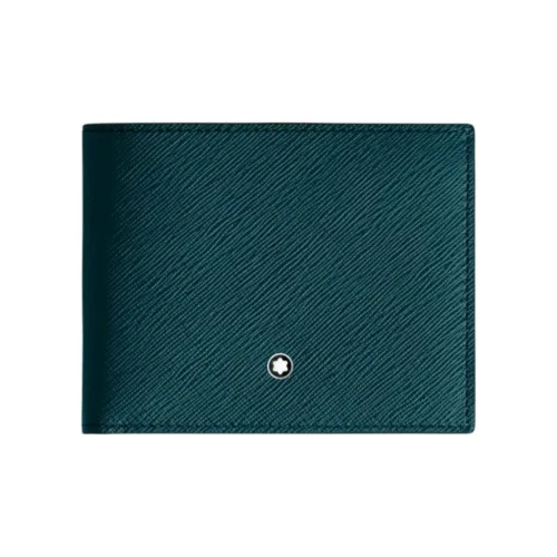 MONTBLANC Коровья кожа крупнозернистая Кошелек Мужской Cyprus Синий