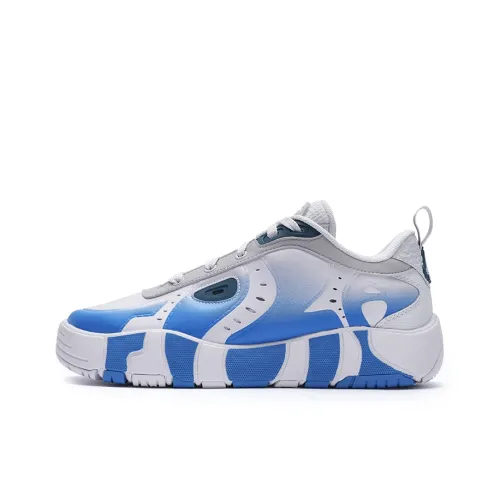 FILA Устойчивые к истиранию низкие кроссовки для скейтбординга Мужские Дождь Туманно-серый