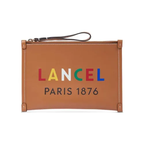 LANCEL Smooth Коровья Кожа Клатч Унисекс Коричневый