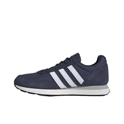 Adidas Neo Run 60s 3,0 Slip-Resistant Abrasion-Resistant Low Top Спринт Беговые кроссовки Мужские Синий Белый Черный