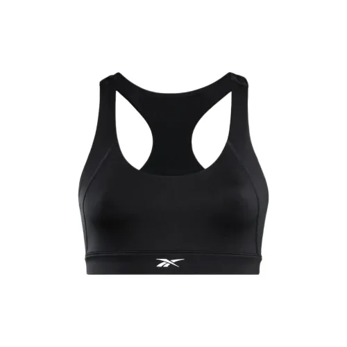 reebok Черные Женские Бюстгальтеры