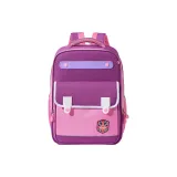 Красный логотип на темно-фиолетовом фоне