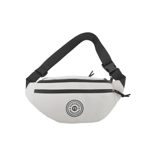 MOK Nylon Sling Bag Unisex Ecru Gray Black Jasper